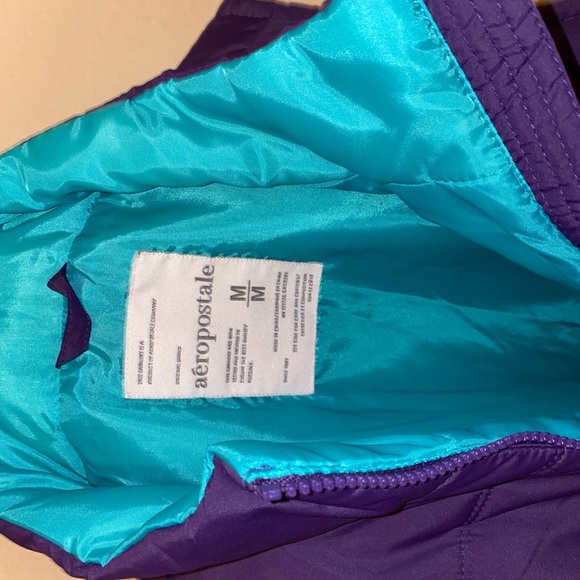 🐚Purple and aqua adorable puffer vest! - Picture 5 of 10